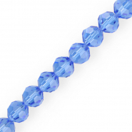 Perles &agrave; facettes rondes 12 mm Bleu ciel