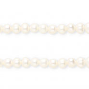 TQ Perles d'eau douce ovale Blanc naturel