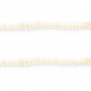 Perles d'eau douce imparfaites nugget Blanc naturel