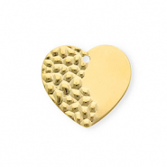 Breloques en acier Inox coeur Doré