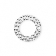 Apprêts en acier Inox connecteur rond Argenté