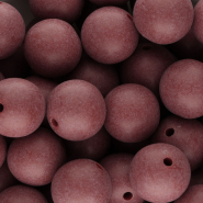 DQ Perles acryliques 18 mm Rouge bordeaux