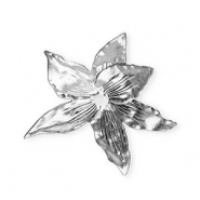 Pendentifs accroche-regard fleur Argenté