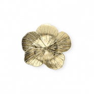Pendentifs accroche-regard fleur Doré