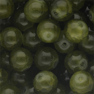 Perles en verre 10 mm Vert armée