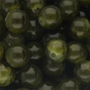 Perles en verre 12 mm Vert armée