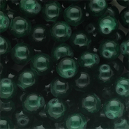 Perles en verre 8 mm Vert foncé