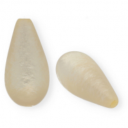 Perles Super Polaris Elements en forme de goutte shiny Beige