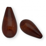 Perles Super Polaris Elements en forme de goutte shiny Marron cuivr&eacute;