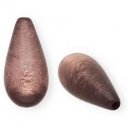 Perles Super Polaris Elements en forme de goutte shiny Marron fonc&eacute;
