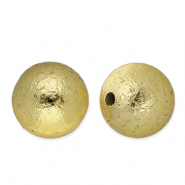 Perles acryliques 16 mm rond Dor&eacute;