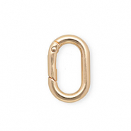 Apprêts anneau porte-clés mousqueton ovale Doré