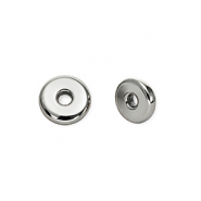 Perles acryliques rondelle Argent&eacute;