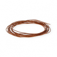 Cuir rond 1 mm Marron