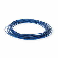 Cuir rond 1,5 mm Bleu foncé