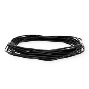 Cuir rond 1,5 mm Noir