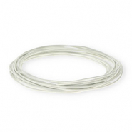 Cuir rond 1,5 mm Blanc