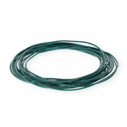 Cuir rond 1,5 mm Vert sarcelle foncé