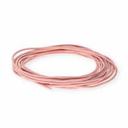Cuir rond 2 mm Rose clair