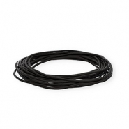 Cuir rond 2 mm Noir