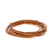 Cuir rond 2 mm Marron clair