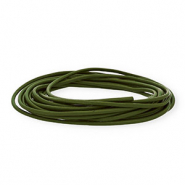 Cuir rond 3 mm Vert