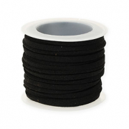 Simili daim plat 3 mm Noir