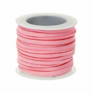 Simili daim plat 3 mm Rose