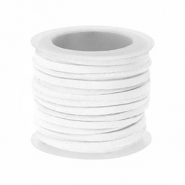 Simili daim plat 3 mm Blanc