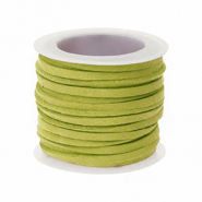 Simili daim plat 3 mm Vert lime