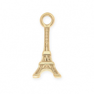 Breloques en acier Inox tour Eiffel Doré