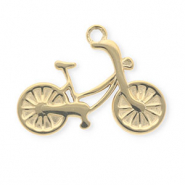 Breloques en acier Inox v&eacute;lo Dor&eacute;