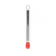 Breloques en acier Inox allumette Argenté-rouge