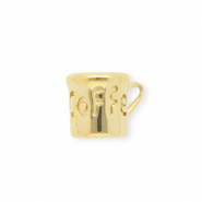 Breloques en acier Inox tasse à café Doré