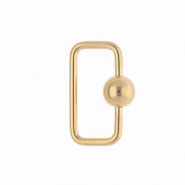 Appr&ecirc;ts en acier Inox fermoir rectangle Dor&eacute;