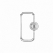 Appr&ecirc;ts en acier Inox fermoir rectangle Argent&eacute;