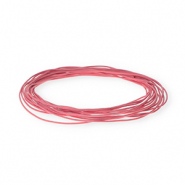 Cuir rond 1 mm Rose