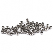 Perles &agrave; &eacute;craser DQ 2mm Argent antique