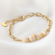 Sets d'inspiration Confectionnez des bracelets tendance avec du jaseron en acier inox et des perles en pierre naturelle