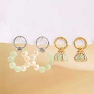 Sets d'inspiration Créations avec puces d’oreilles rondes en acier inox