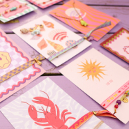 Nouveau Ruban à texte et cartes à bijoux uniques