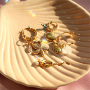 Sets d'inspiration Création de bijoux avec des breloques Sealife en acier inoxydable