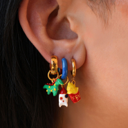 Sets d'inspiration Bijoux élégants avec breloques en métal avec émail