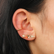 Nouveau Boucles d’oreilles en laiton TQ