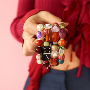 Sets d'inspiration Mix & match : perles en verre et en céramique funky