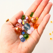 Nouveau Magnifiques perles à facettes