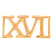 M&eacute;tal DQ connecteur chiffre romain #16 XVI dor&eacute; ros&eacute; (sans nickel)