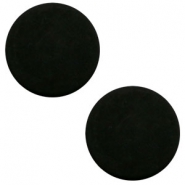 Cabochon plat 20mm Polaris Elements mat noir