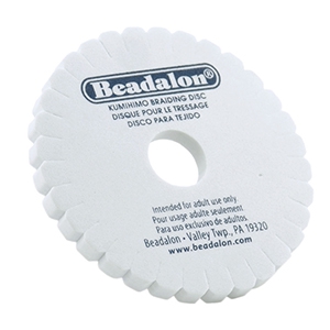 Beadalon Kumihimo Disk 15cm Round Blanc