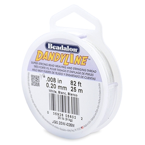Beadalon Dandyline fil 0.20mm Blanc